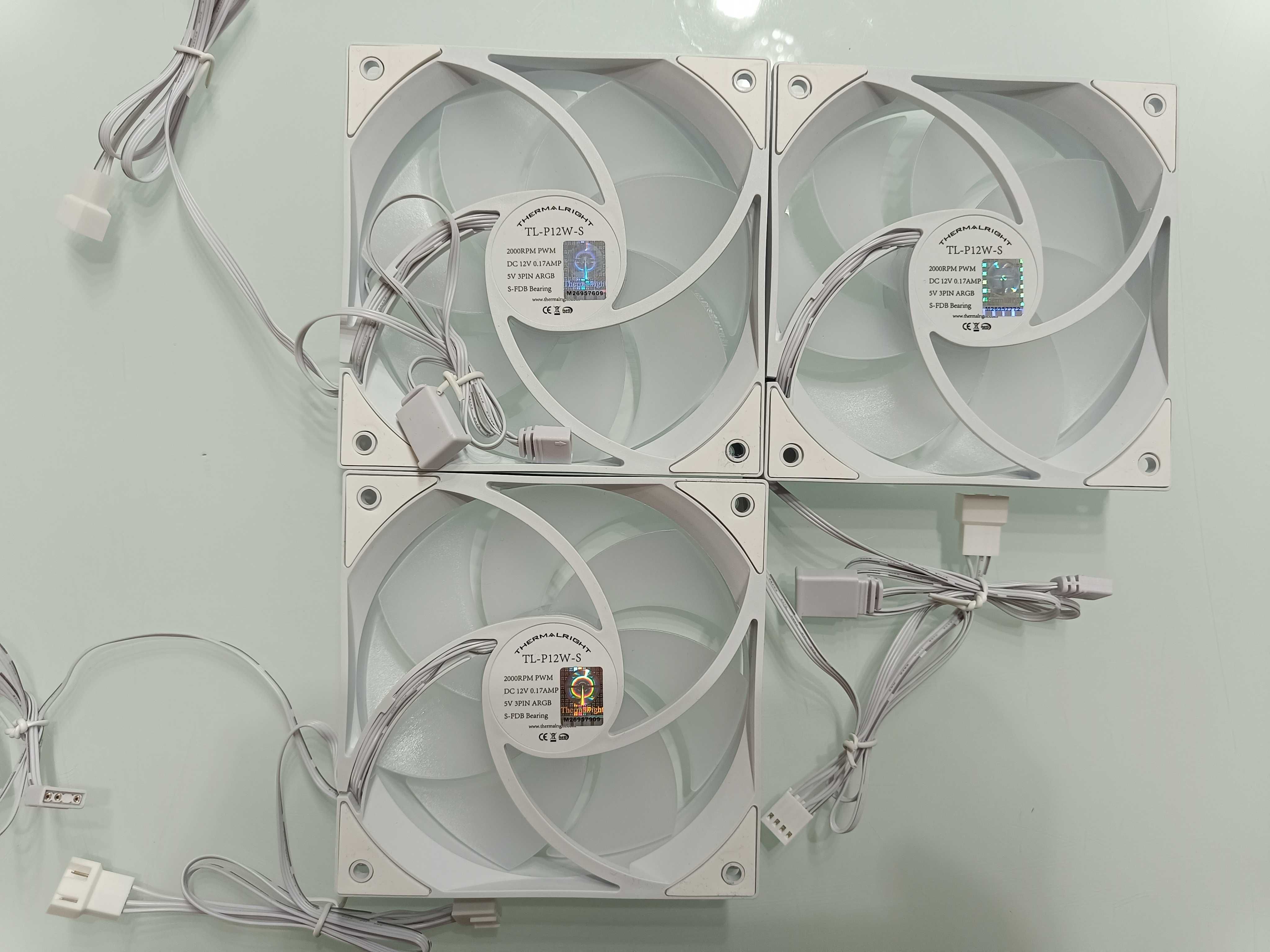 Wentylatory Argb Thermalright  Białe 3szt