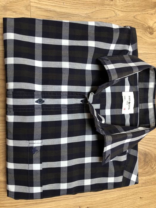 Piękna duńska koszula w kratę PRE END Casual L