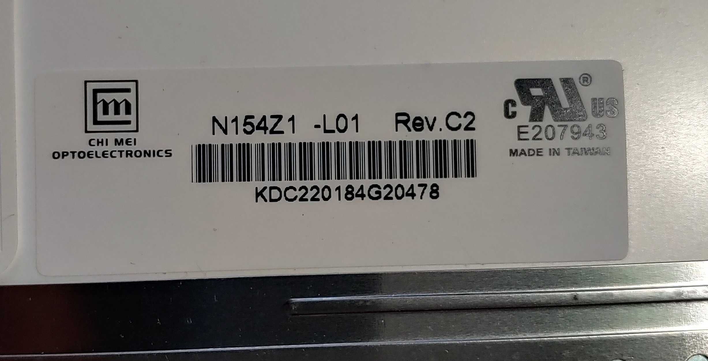 Матрица B150XG01 V.2 AUO Optronics N154Z1-L01 REV.C2 Chi Mai LCD