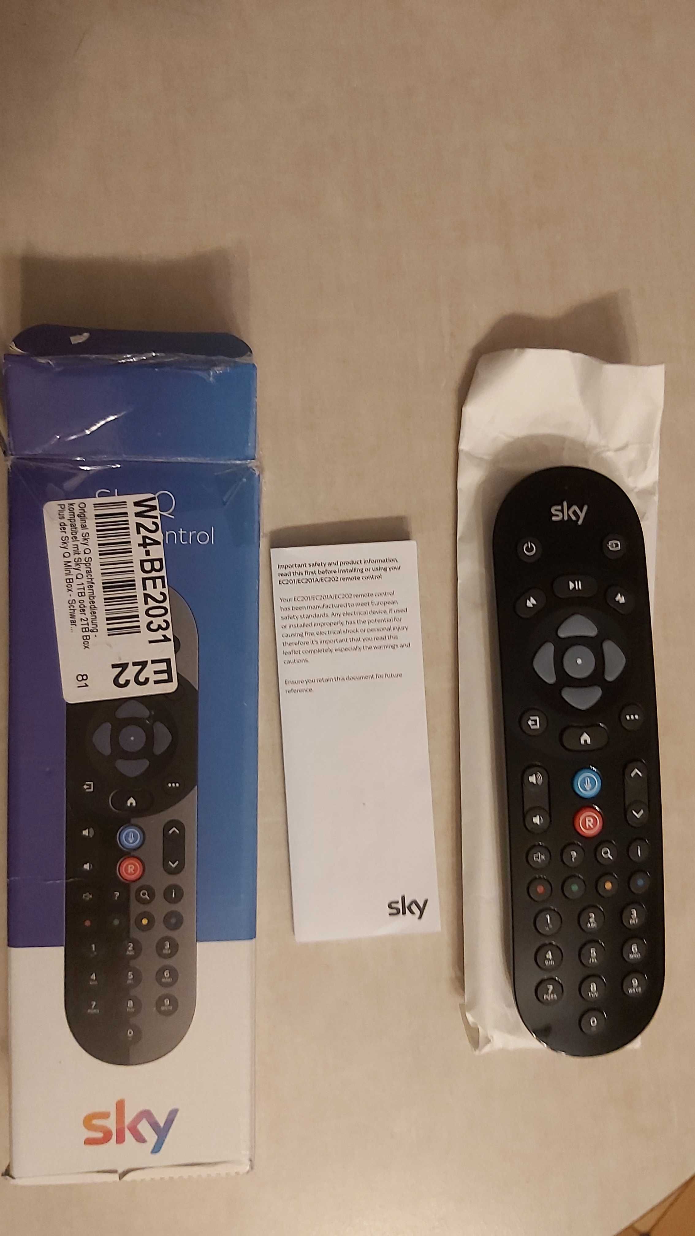 Sky Q Oryginalny pilot, wyszukiwanie głosem