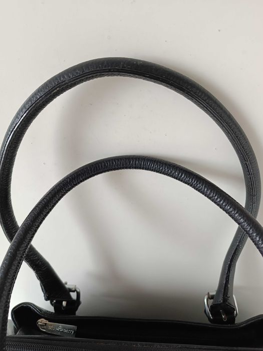 чорна шкіряна сумка Mulberry оригінал