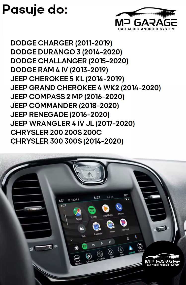 Dodge / Jeep / Chrysler uConnect 8.4 moduł Apple CarPlay/Android Auto