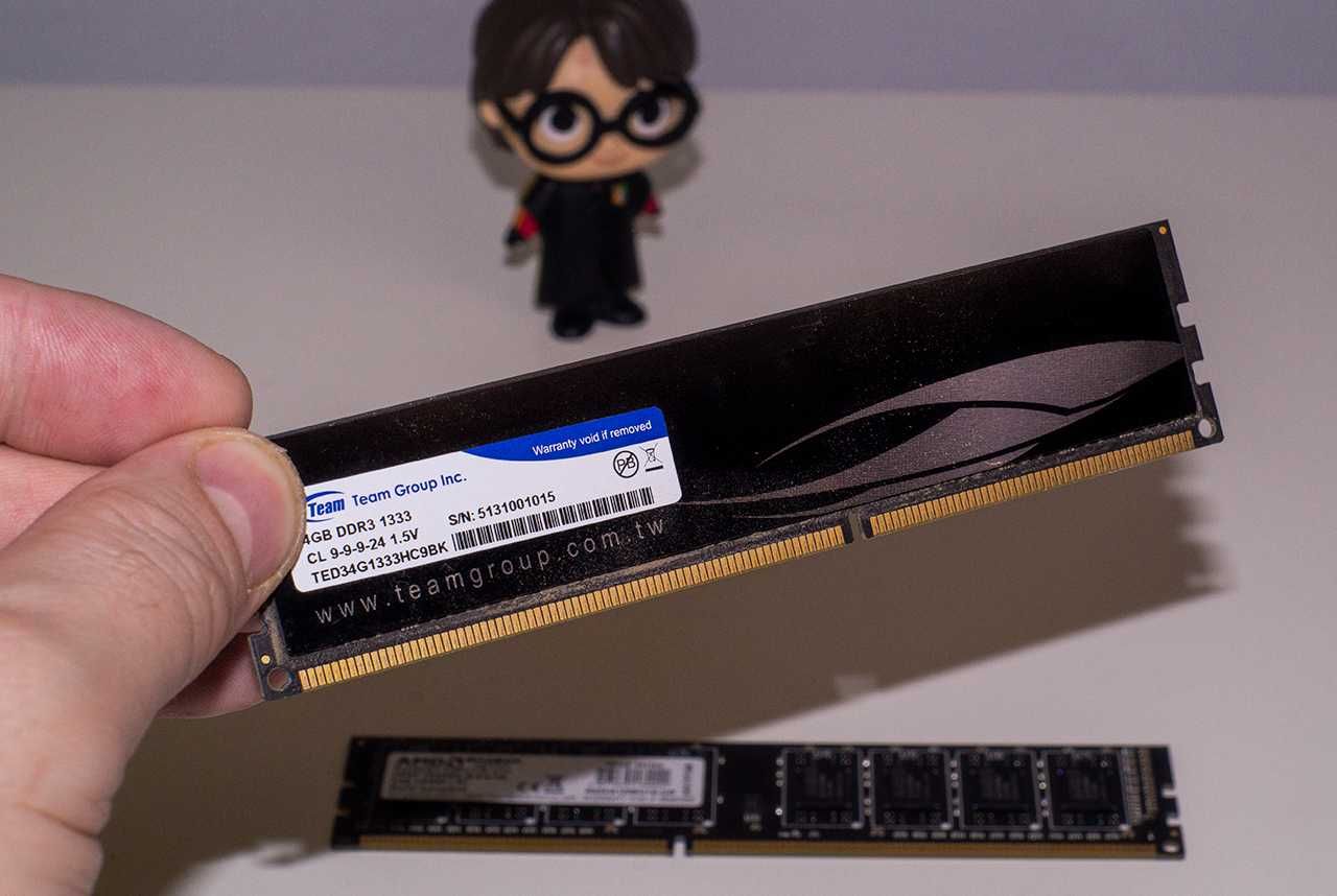 ‼️Оперативна пам'ять Team DDR3 8 Гб 1333 Mhz (2 планки х4 Гб) комплект