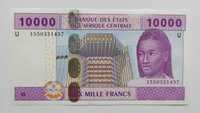 Banknot 10 000 franków Kamerun UNC