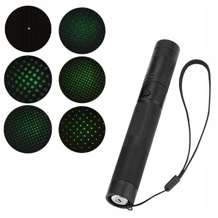 Wskaźnik Laserowy Laser Zielony Różne Wzory Mocny