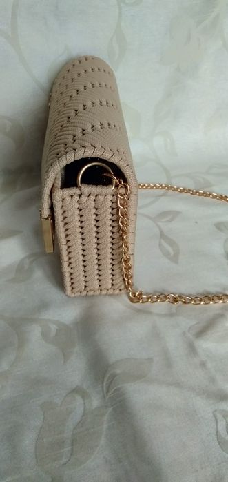 Torebka kopertówka ze sznurka hand made