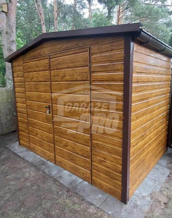 Schowek domek ogrodowy 3x2m Brama drewnopodobny rynny  GP461