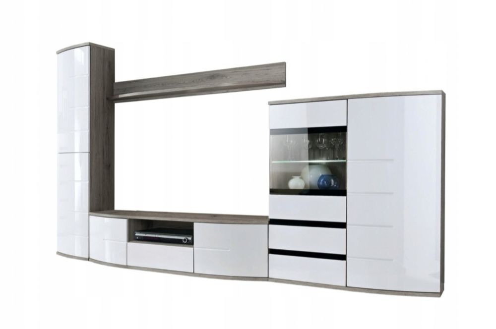 Meble do salonu biały połysk