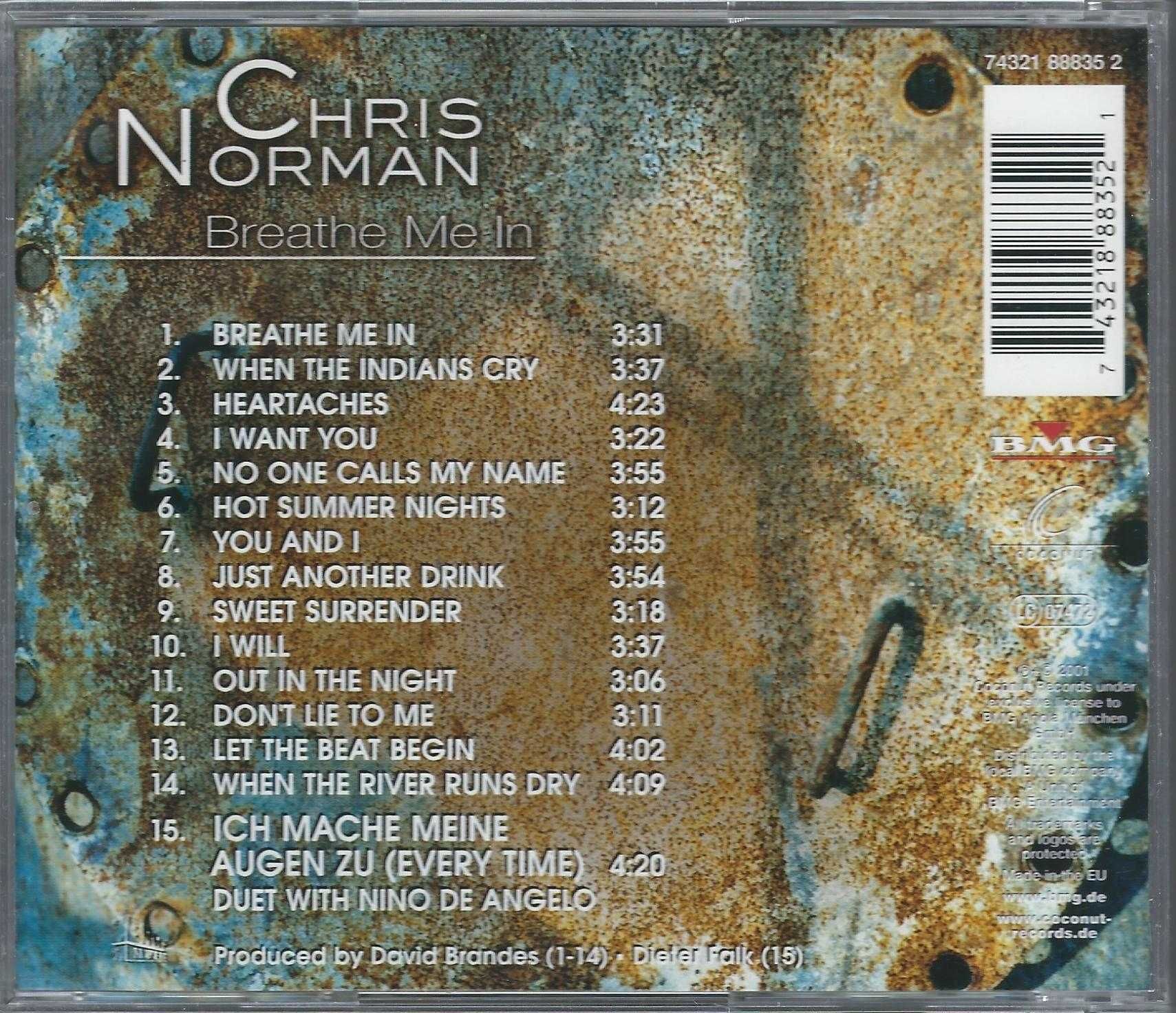 CD Chris Norman - Breathe Me In (2001) (Coconut)