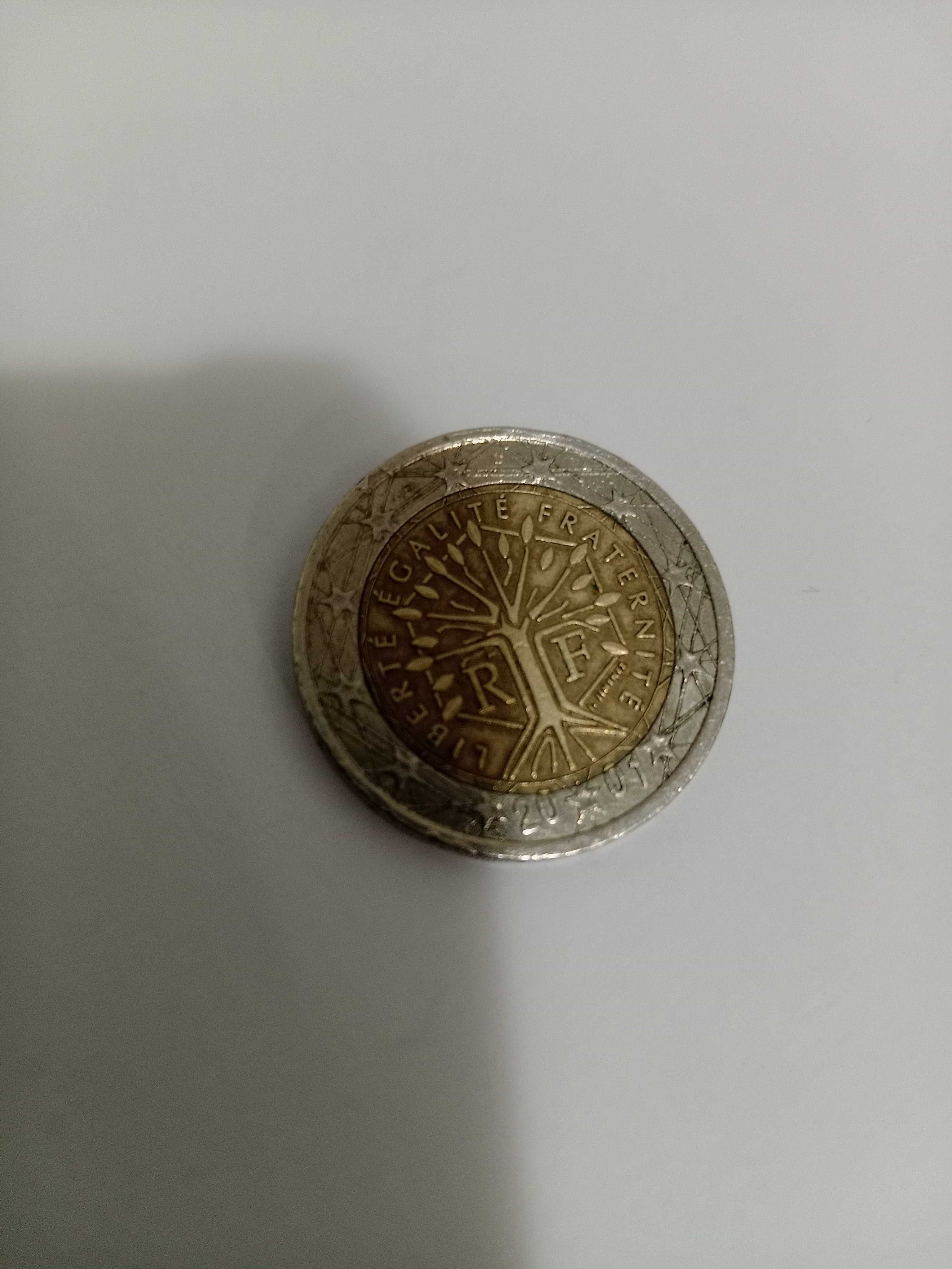Moedas raras de 2 e 1 euro