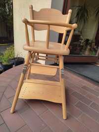 Krzesełko dziecięce, składane, drewniane, Fameg, lata 60 PRL
