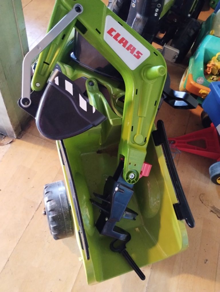 Traktor z przyczepą i łopatą jeździk rowerek