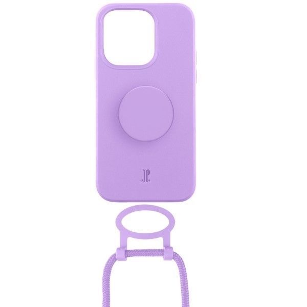 Etui Just Elegance z PopGrip do iPhone'a 13 Pro 6,1" - Lawendowy