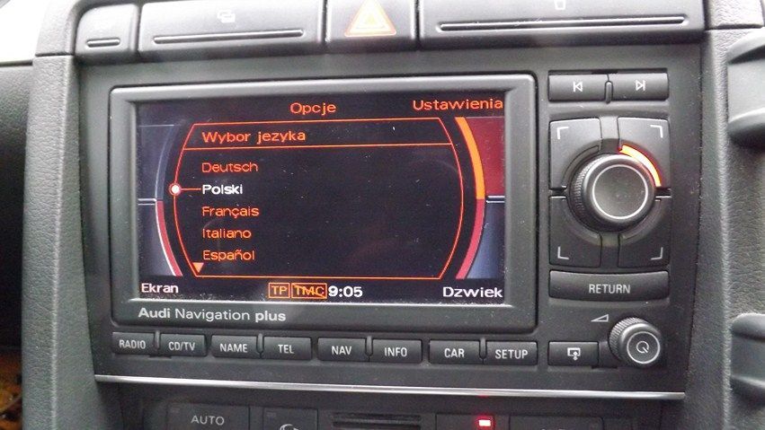 Polskie menu Audi Bluetooth Montaż MMI 2g 3g 3g+ Basick Naprawa Dojazd