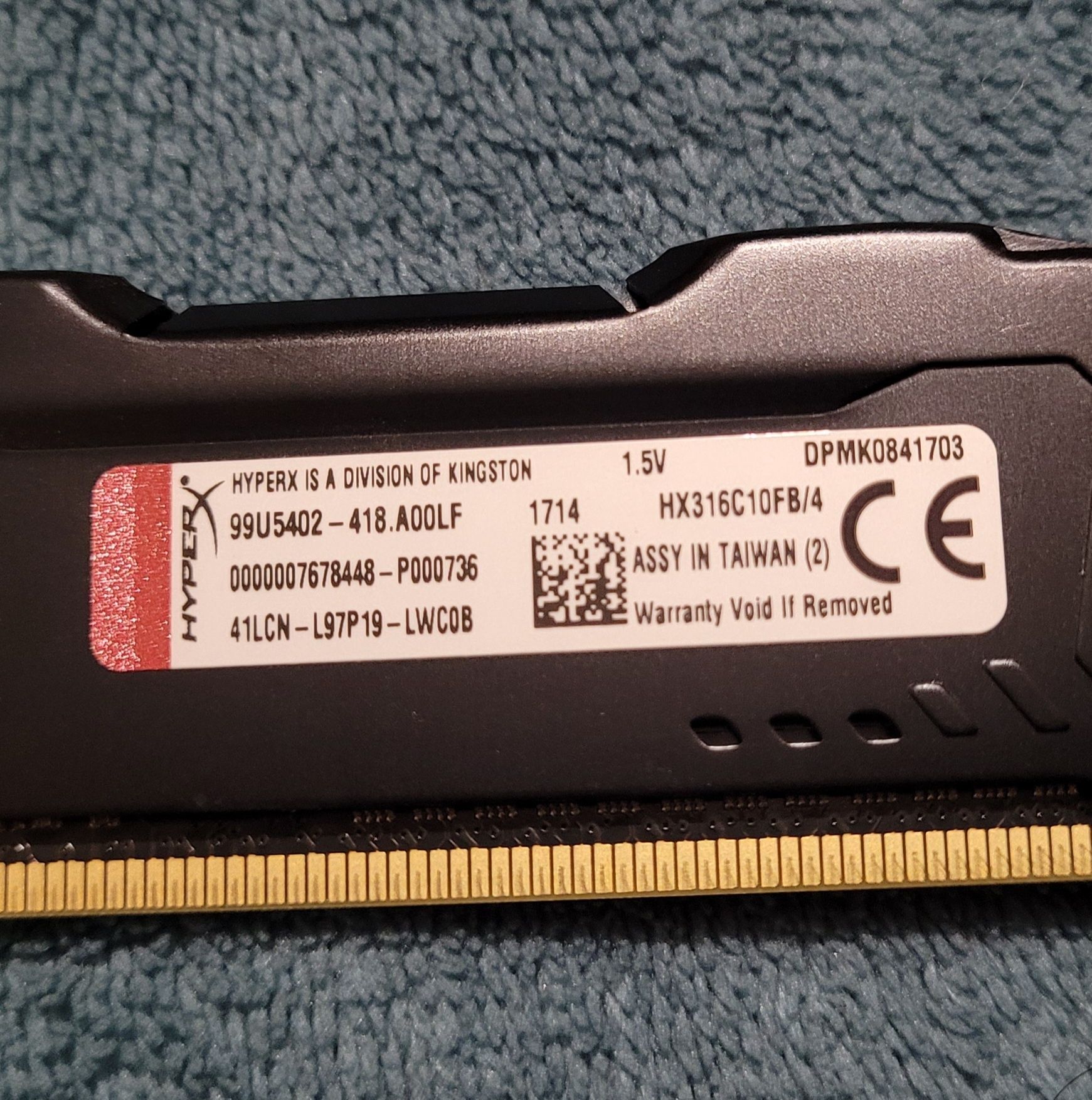 Kingston DDR3 4GB 1600MHz