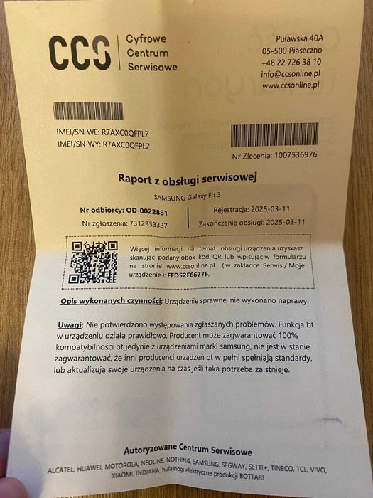 Sprzedam Smartband Samsung Galaxy Fit 3 Gray | nowe, nieaktywowane