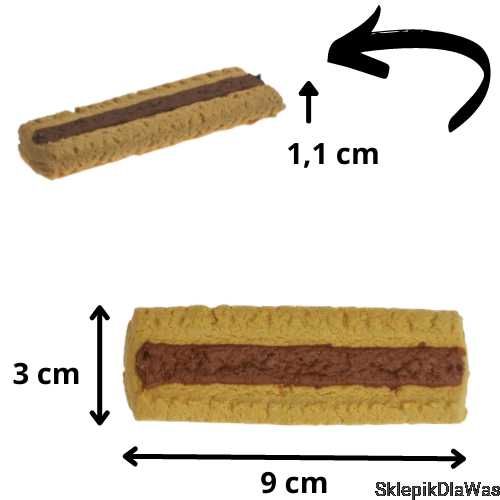 Forma silikonowa ciastko pasek z marmoladą 9 cm świece sojowe
