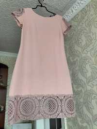 Плаття з мережевом, сукня ніжно рожевого кольору 
Заміри