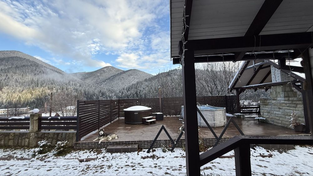 Оренда будинку в Карпатах з чаном та  сауною з басейном