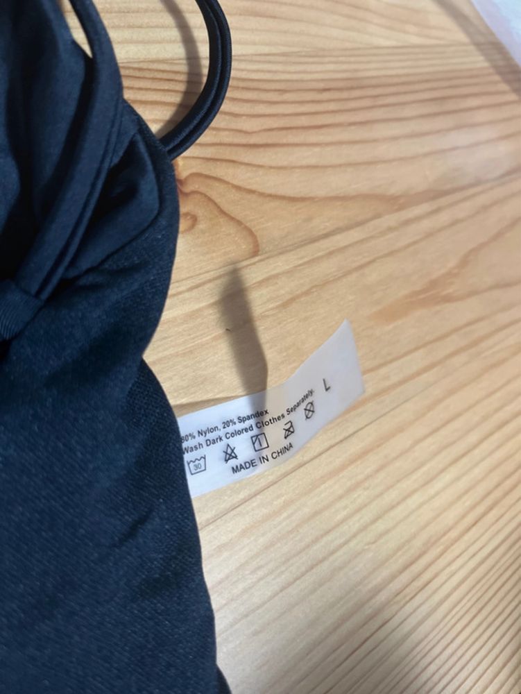 Fato de banho preto da Shein