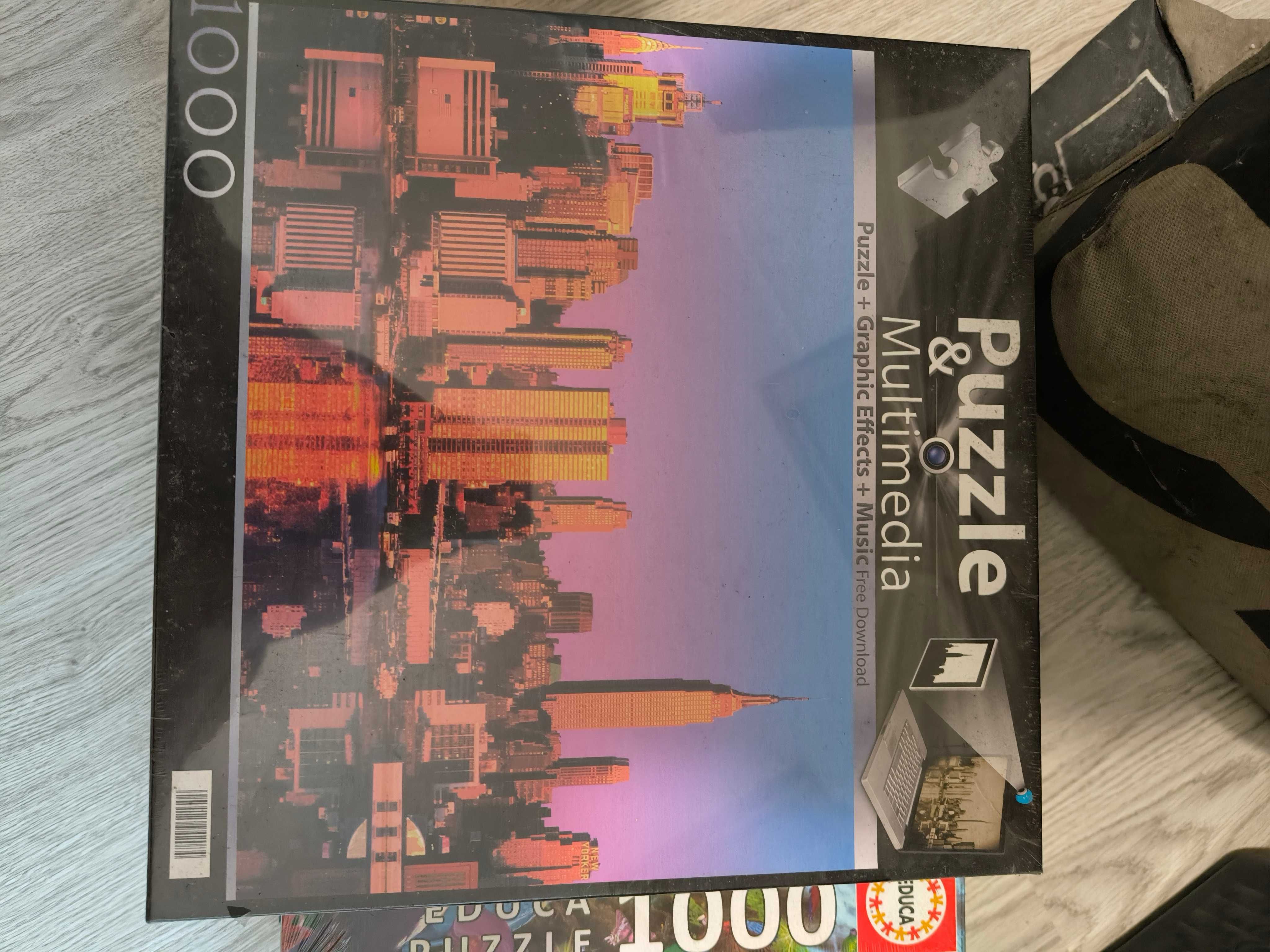 vários puzzles de 1000 peças selados