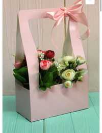 Сумочка для квітів коробка для цветов сумка упаковка