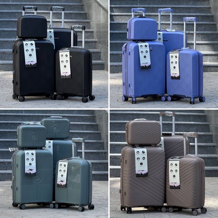 Полипропилен противоударный!Чемодан Турция на колесах,валіза,сумка