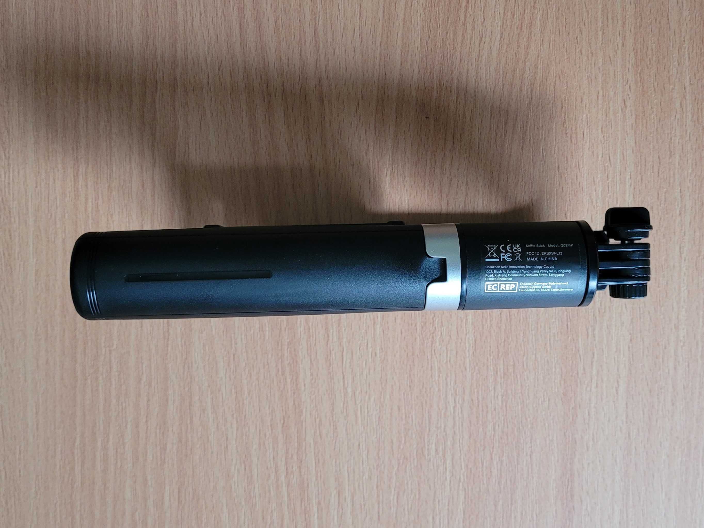 Statyw Bluetooth selfie stick LED 114cm + 2 x LAMPA