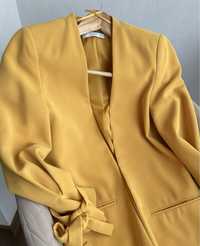 Піджак MANGO oversize жовтий