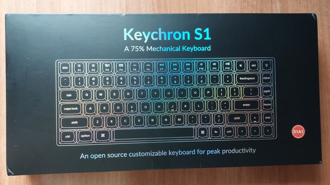 Keychron S1 A1, Gateron Red, White Backlight