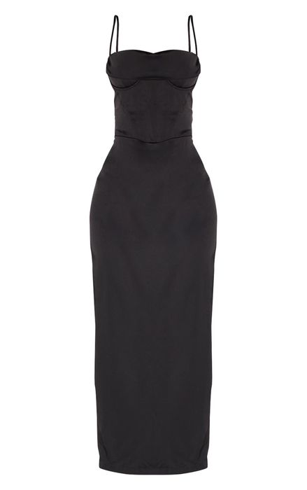 Чорна максі сукня PLT. S(8)