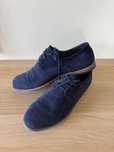 buty mokasyny Apia skóra granatowy nubuk rozm 42