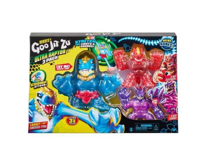 Набір фігурок Гуджитсу Heroes of Goo Jit Zu Ultra Raptor Dinogoo Tyro
