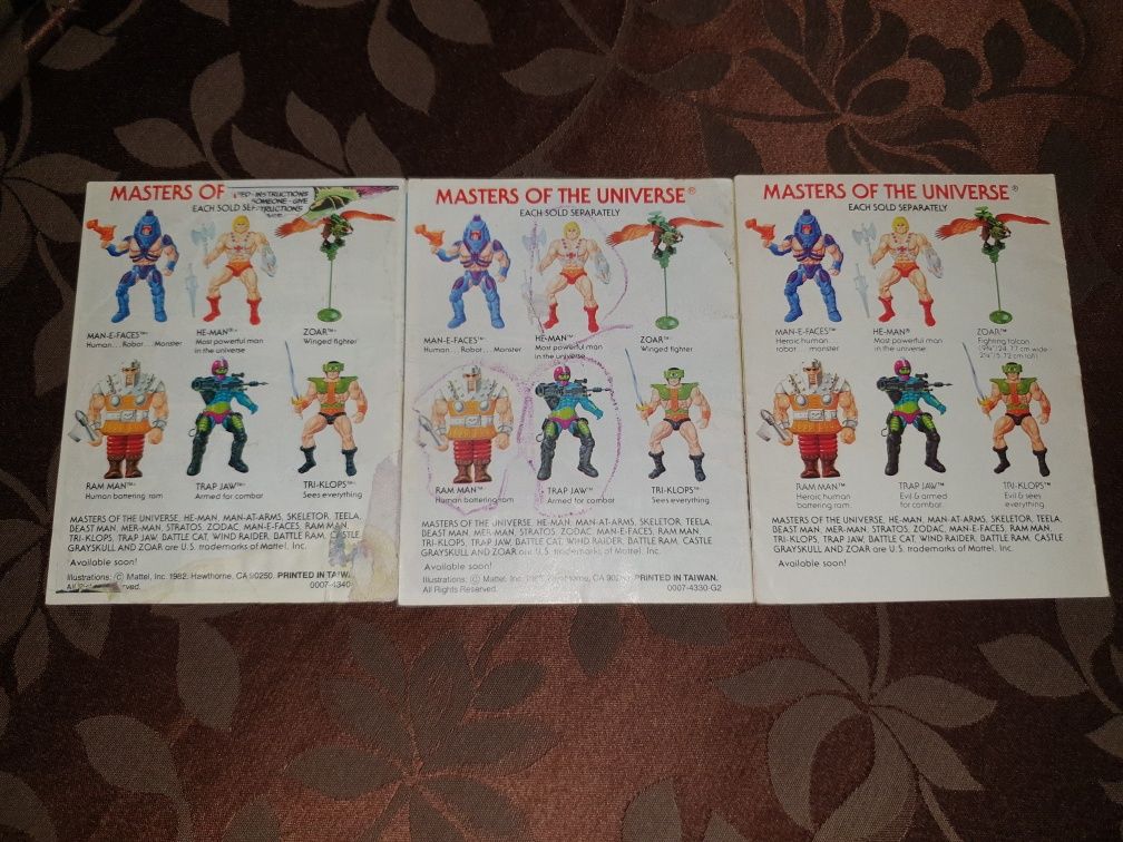 He man  minicomics 1981/1982