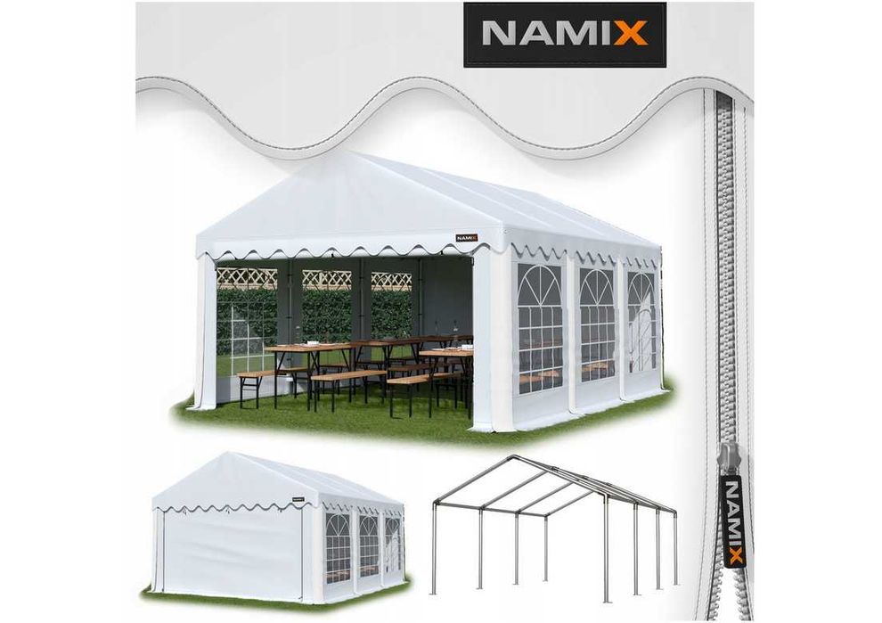 *** PROMOCJA *** Namiot BASIC 6x6 imprezowy ogrodowy altana PE 240g/m2
