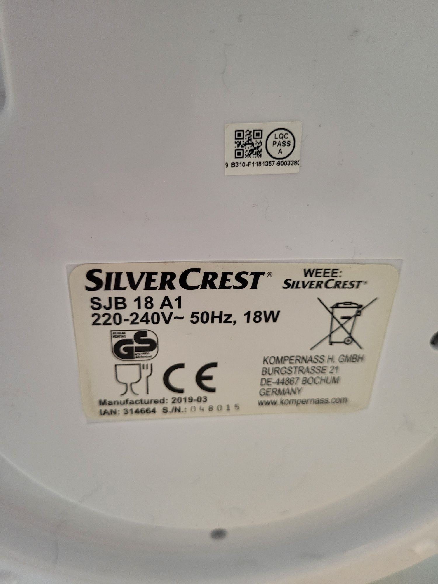Iogurteira Silvercrest