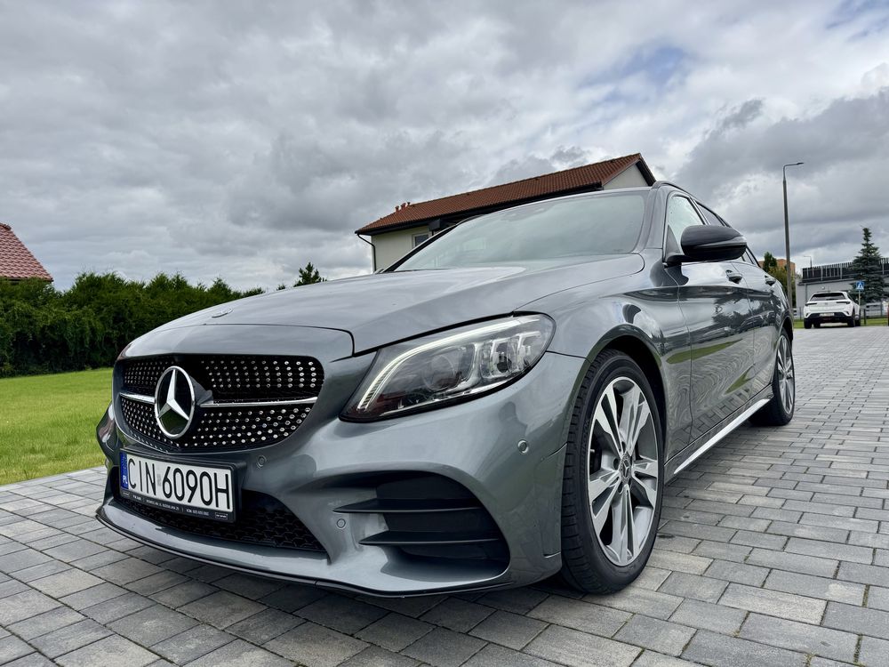 Mercedes-Benz AMG W205 C220D 194KM 2019r. Przebieg:57 tys. SPROWADZONY