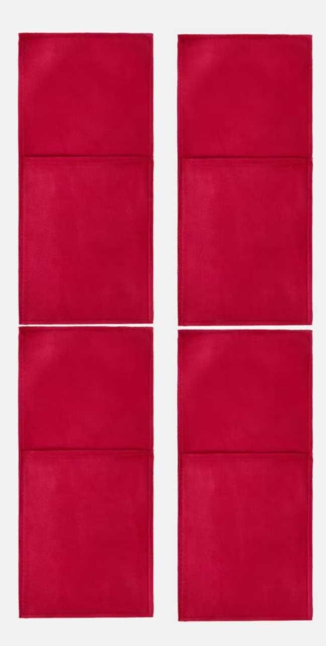 Czerwony obrus welurowy aksamitny velvet welwetowy  145x250cm