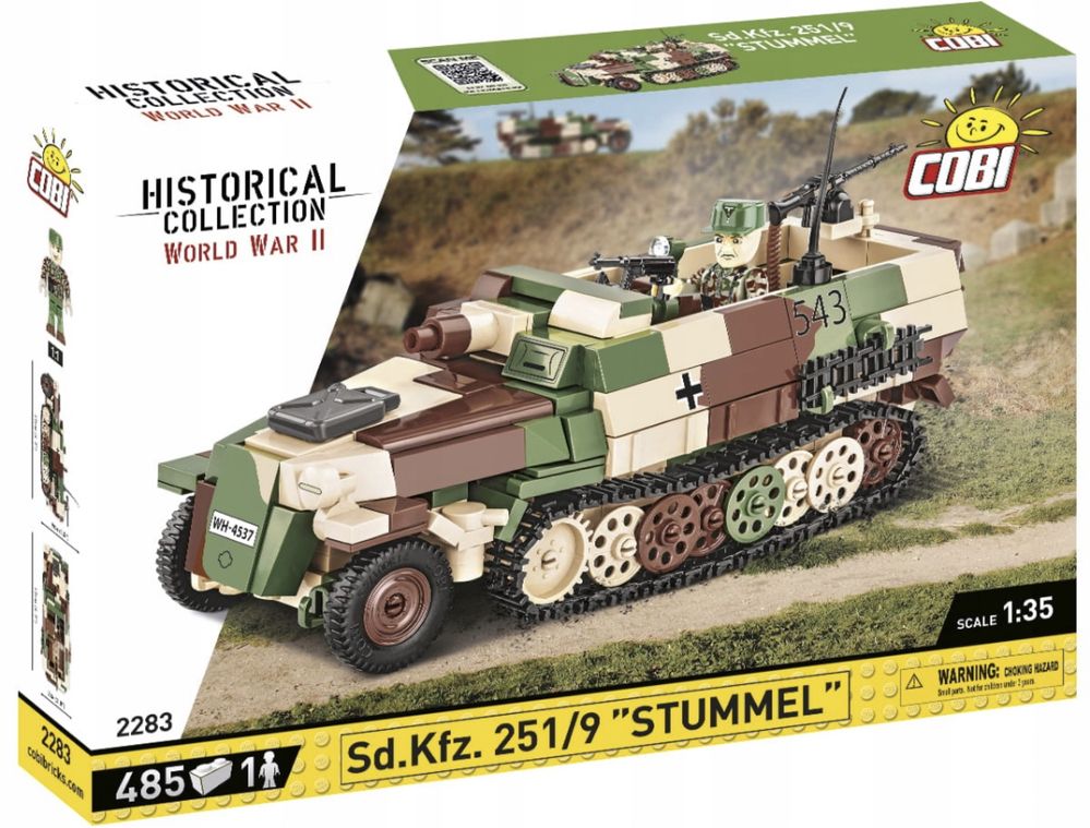 Klocki cobi 2283 SD.KFZ. 251/9 STUMMEL TRANSPORTER