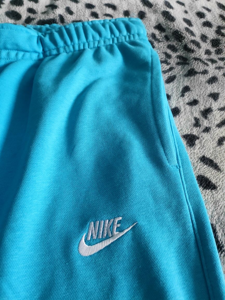 Spodnie Dresowe Nike Sportswear Club Niebieskie. Bawełna i Poliester