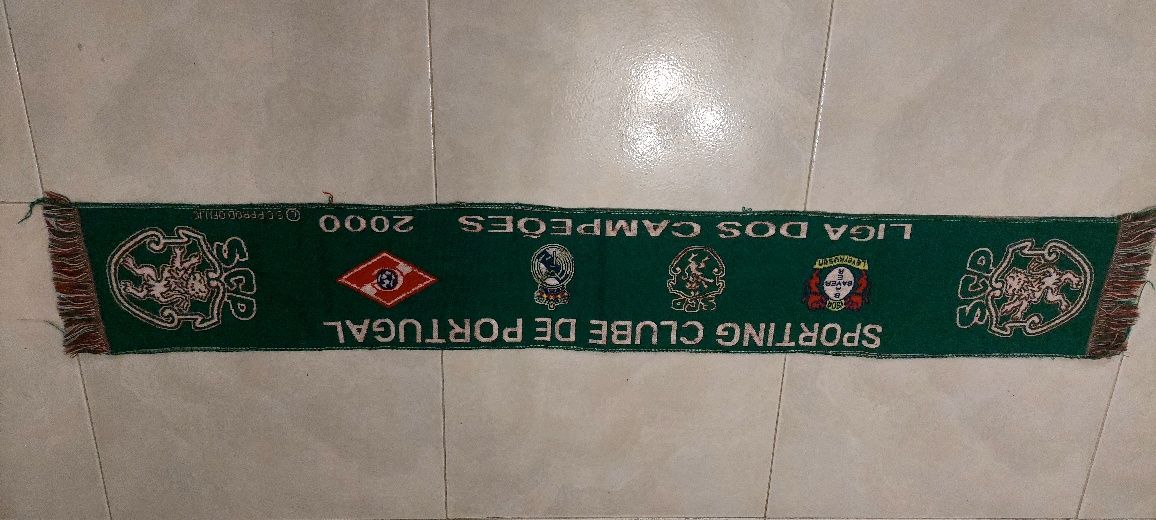 Cachecol do Sporting  liga fos Campeóes