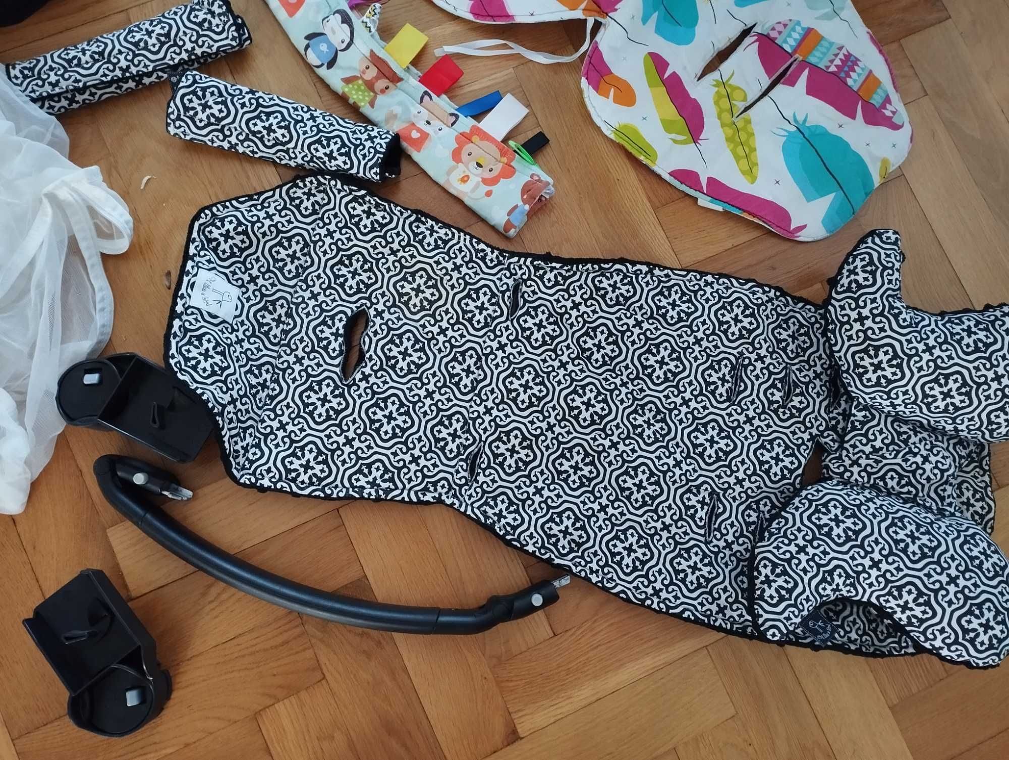 Zestaw akcesoriów do wózka quinny zapp xtra 2 x wkładka baweł. pałąk