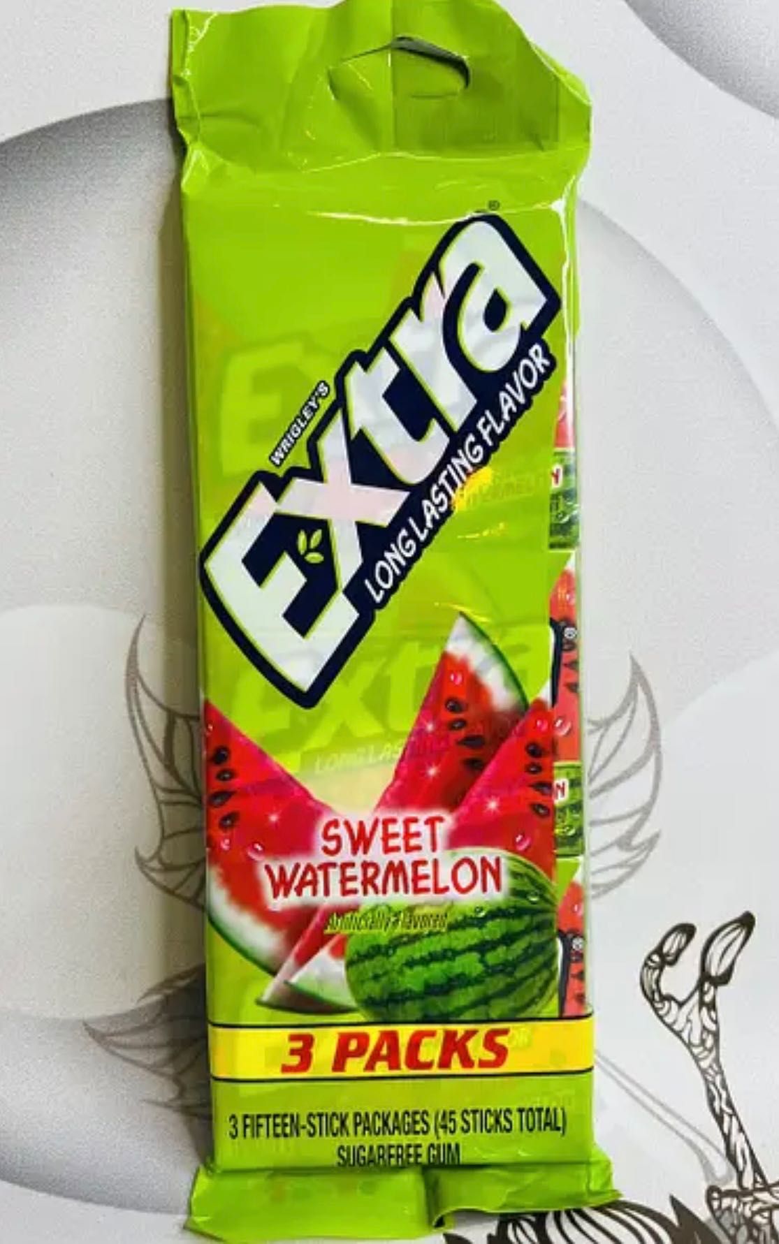 Жувальна гумка без цукру Extra Sweet Watermelon Кавун