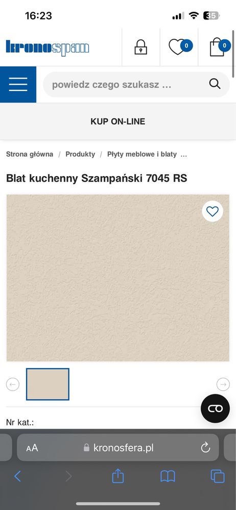 Blat kronospan szampanski 60x143