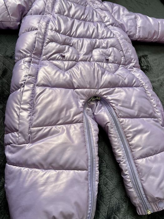 Теплий зимовий комбінезон для дівчинки 1-2,5 років