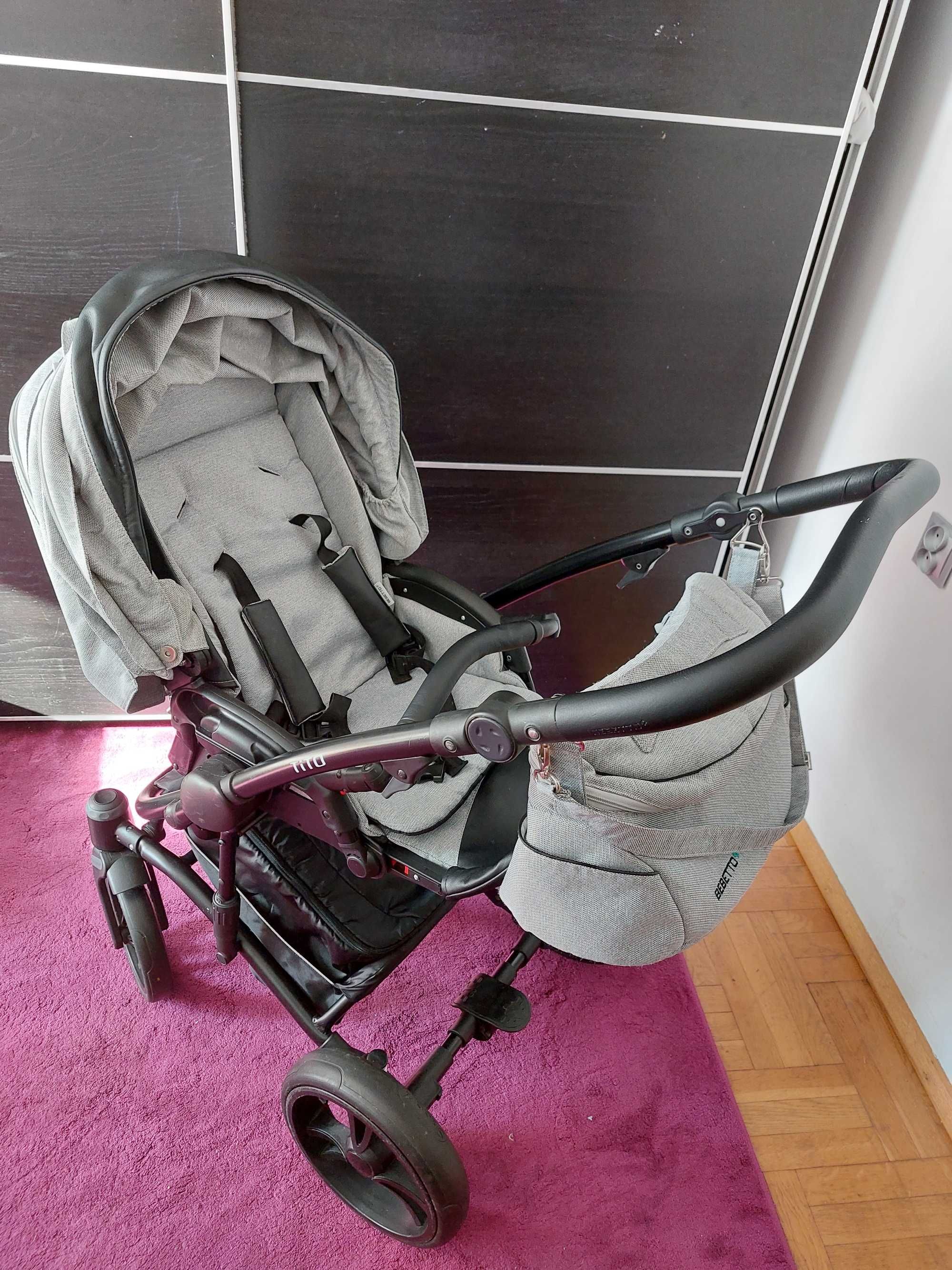 Wózek dziecięcy Bebetto Tito (2w1] gondola + spacerówka