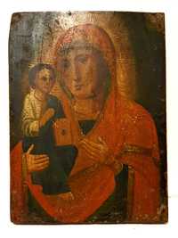 Belíssimo antigo Ícone ortodoxo pintada à mão
