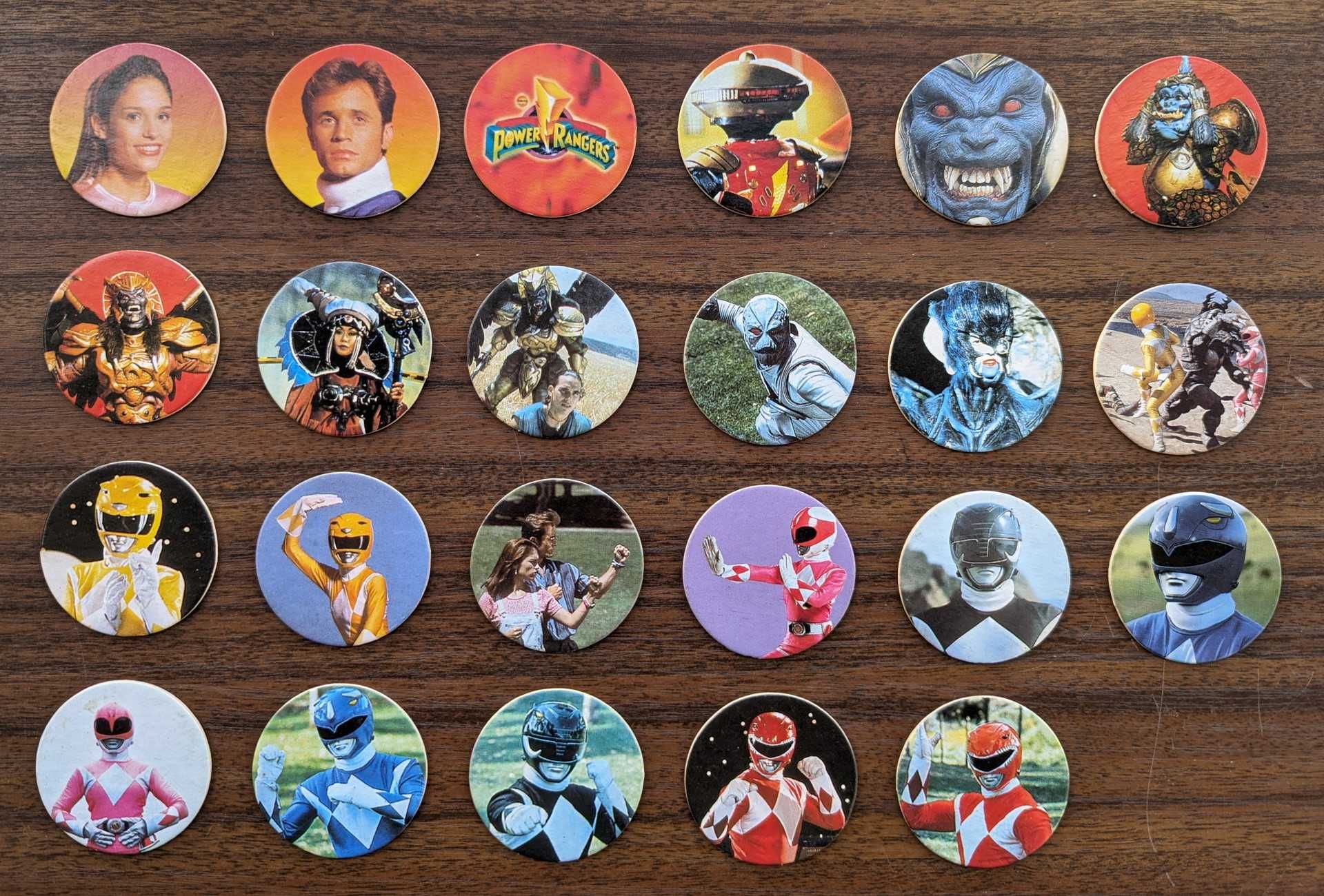 Tazos Power Rangers, VR Troopers e Mad Caps