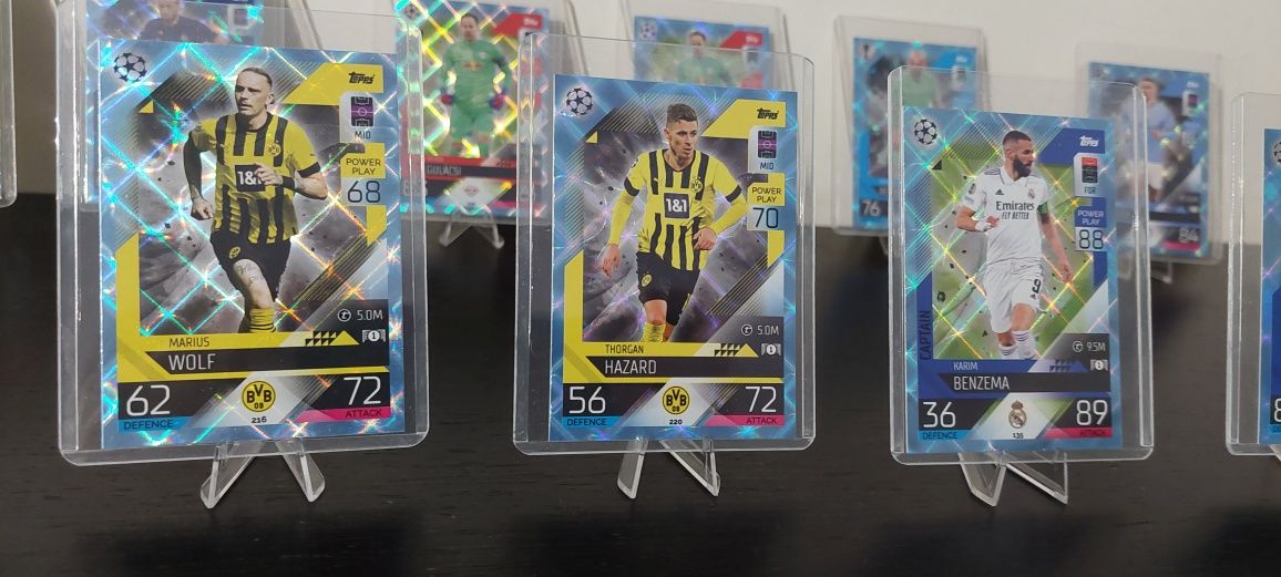 Cartas Match Attax Topps 2022/ 2023 Proteção + Pé NOVOS