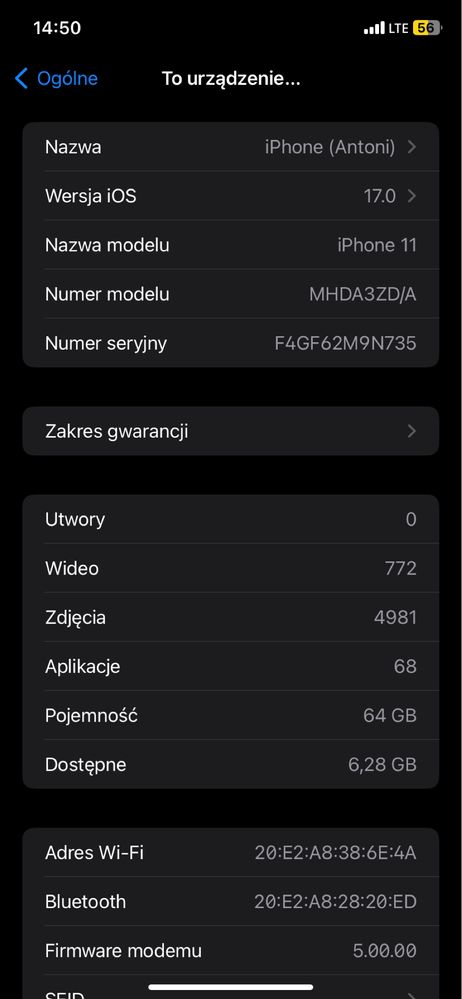 OKAZJA!! Iphone 11 (kondycja baterii 97%)